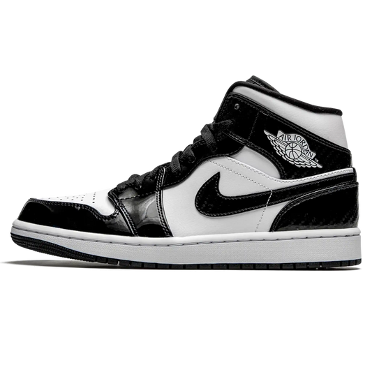 Tênis Air Jordan 1 Mid "Carbon Fiber" Preto / Branco - DD1649-001