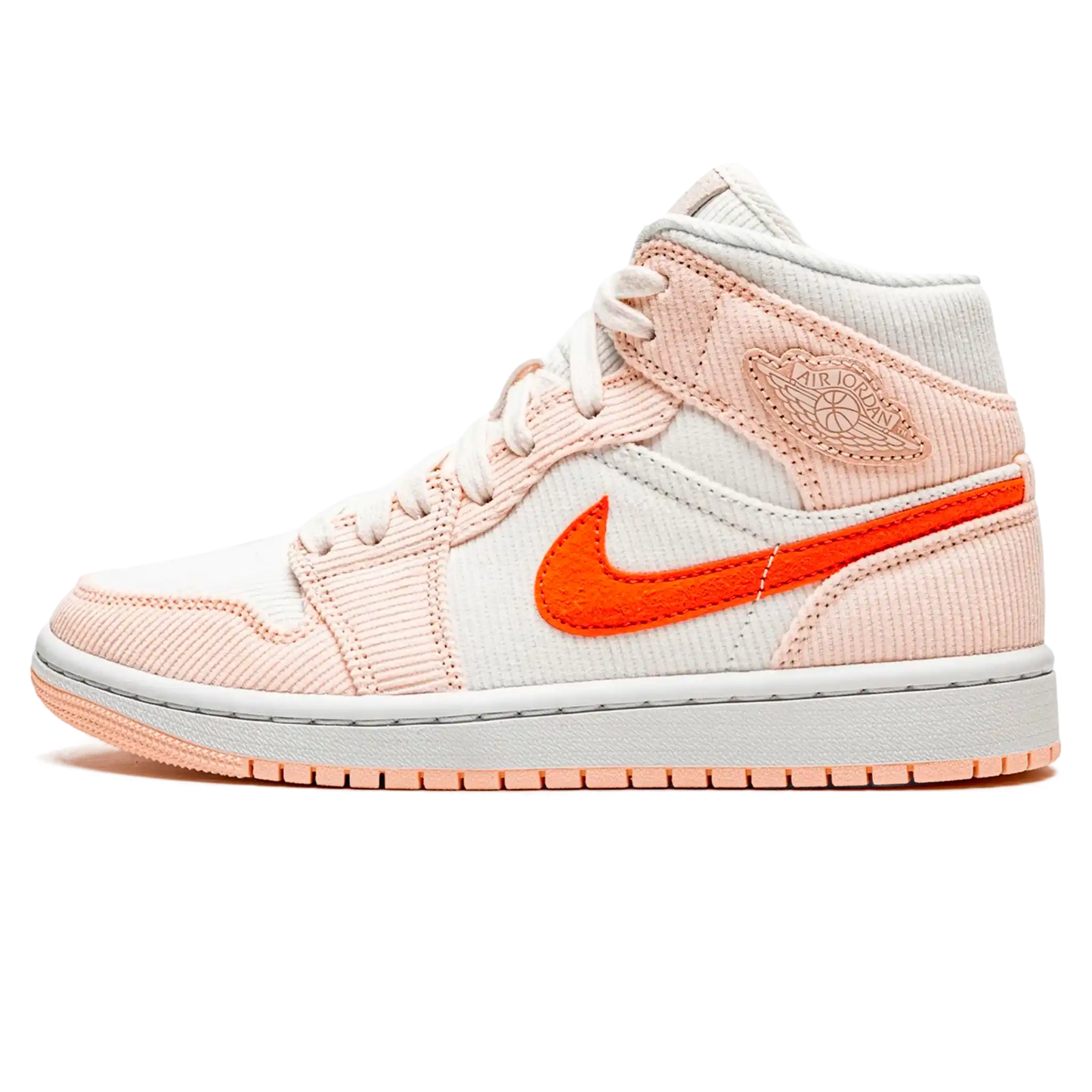 Tênis Air Jordan 1 Mid Feminino "Corduroy" Bege - DA8009-108