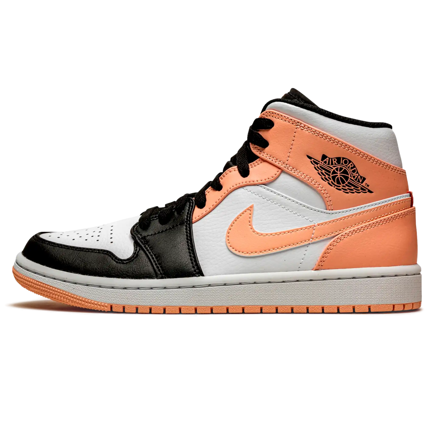 Tênis Air Jordan 1 Mid Feminino "Crimson Tint" Salmão - 554725-133