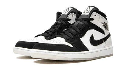 Tênis Air Jordan 1 Mid "Diamond" Preto / Branco - DH6933-100