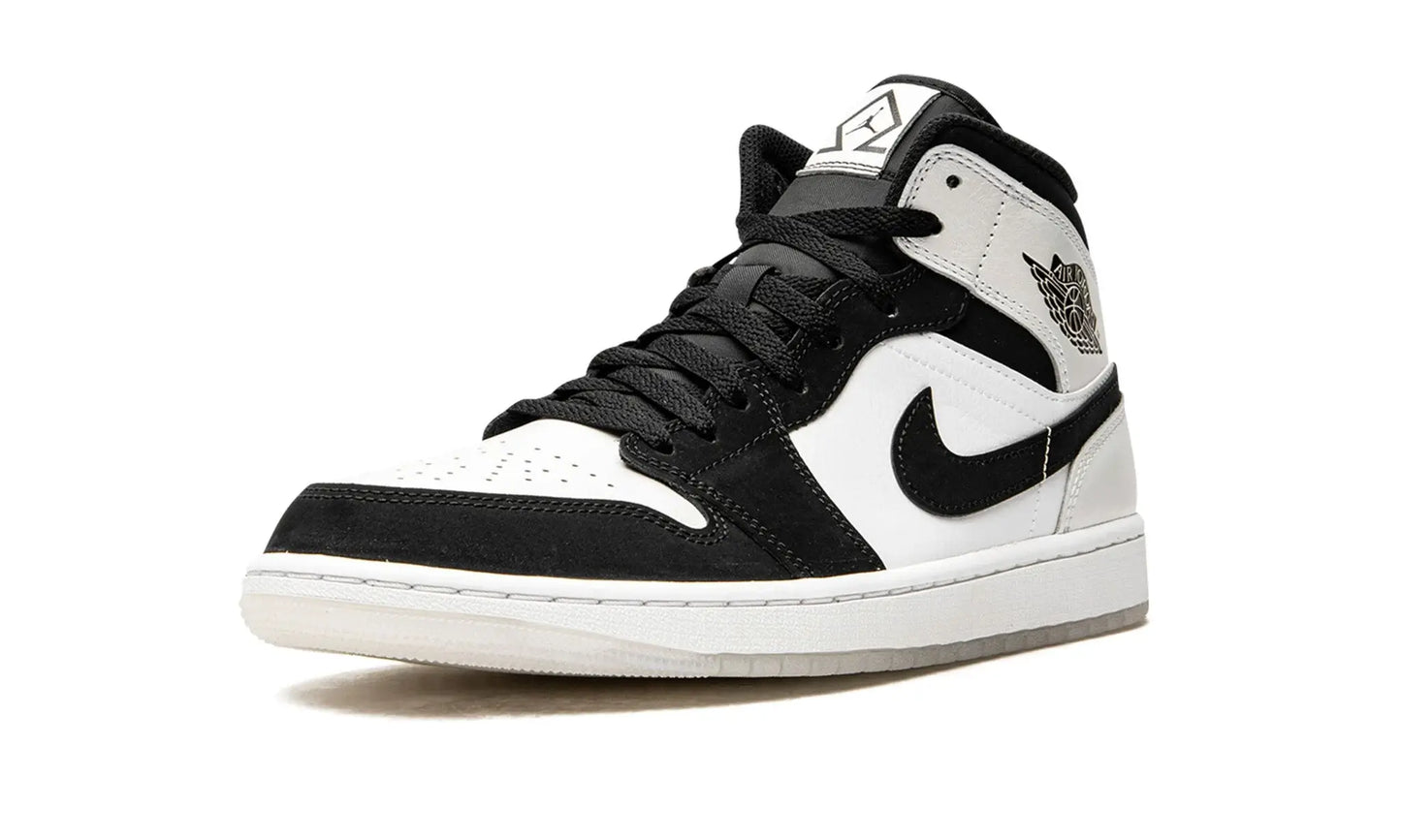 Tênis Air Jordan 1 Mid "Diamond" Preto / Branco - DH6933-100