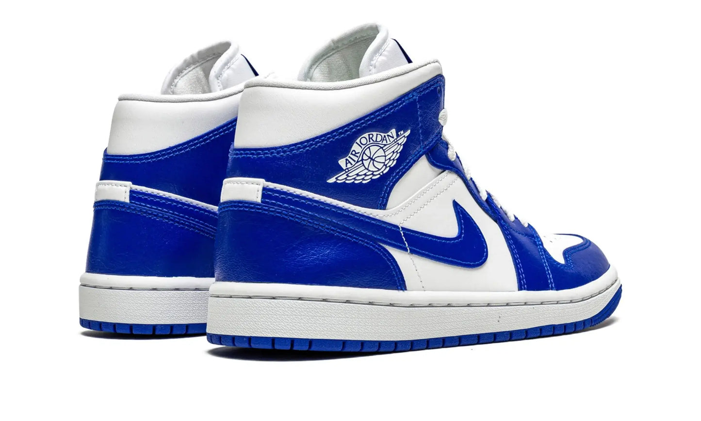 Tênis Air Jordan 1 Mid Feminino "Kentucky" Azul - BQ6472-104