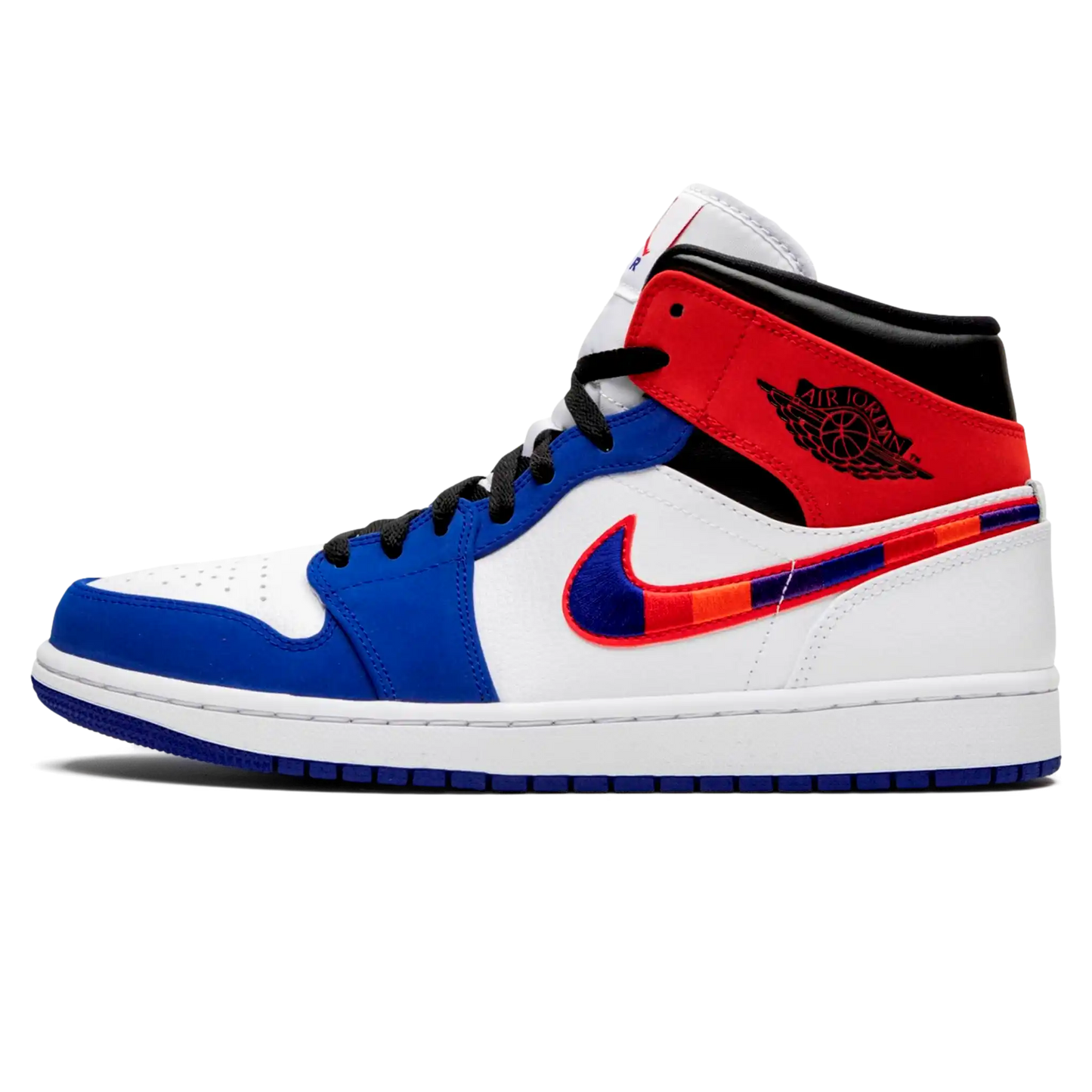 Tênis Air Jordan 1 Mid "Multi Color Swoosh" - 852542-146