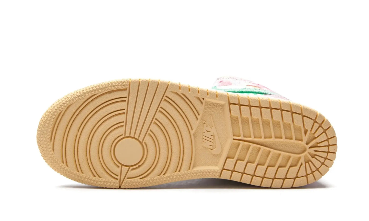 Tênis Air Jordan 1 Mid Feminino "Paint Drip" - DD1666-100