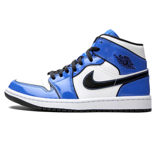 Tênis Air Jordan 1 Mid Feminino "Signal Blue" Azul - BQ6931-402