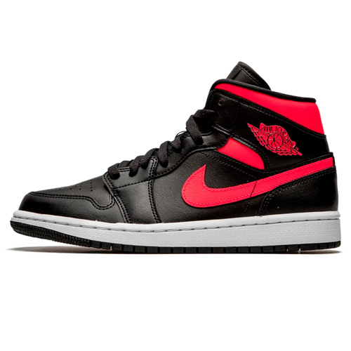 Tênis Air Jordan 1 Mid Feminino "Siren Red" Preto / Rosa - BQ6472-004
