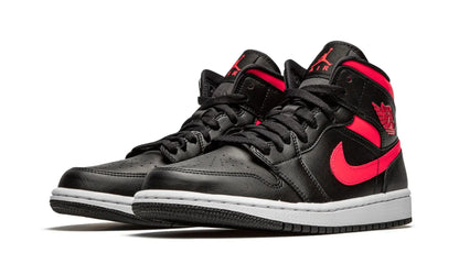 Tênis Air Jordan 1 Mid Feminino "Siren Red" Preto / Rosa - BQ6472-004