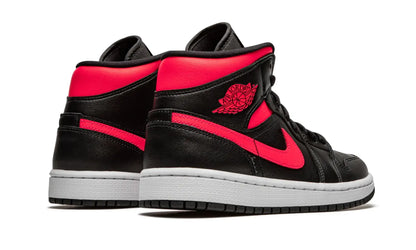 Tênis Air Jordan 1 Mid Feminino "Siren Red" Preto / Rosa - BQ6472-004