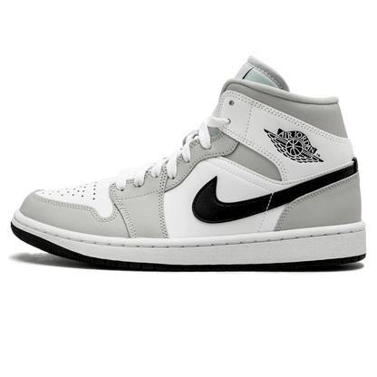 Tênis Air Jordan 1 Mid Feminino "Light Smoke Grey" Cinza - 554725-092