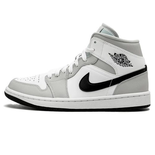 Tênis Air Jordan 1 Mid Feminino "Light Smoke Grey" Cinza - 554725-092