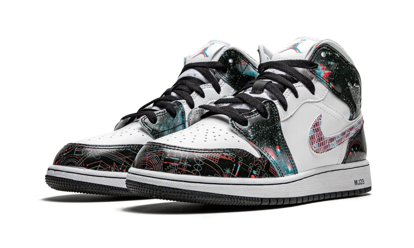 Tênis Air Jordan 1 Mid "Take Flight" Azul - BQ6931-114