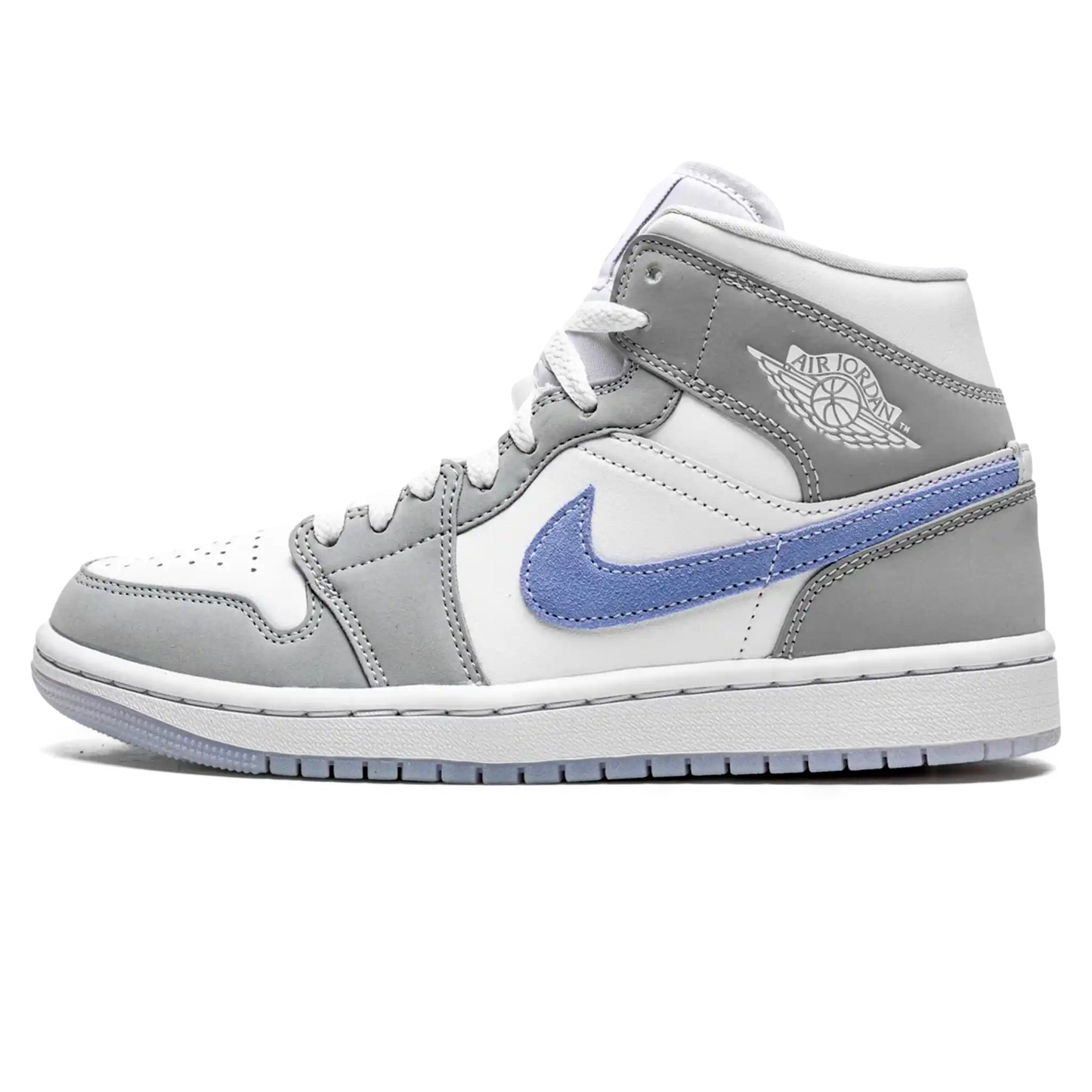 Tênis Air Jordan 1 Mid Feminino "Wolf Grey" Cinza - BQ6472-105