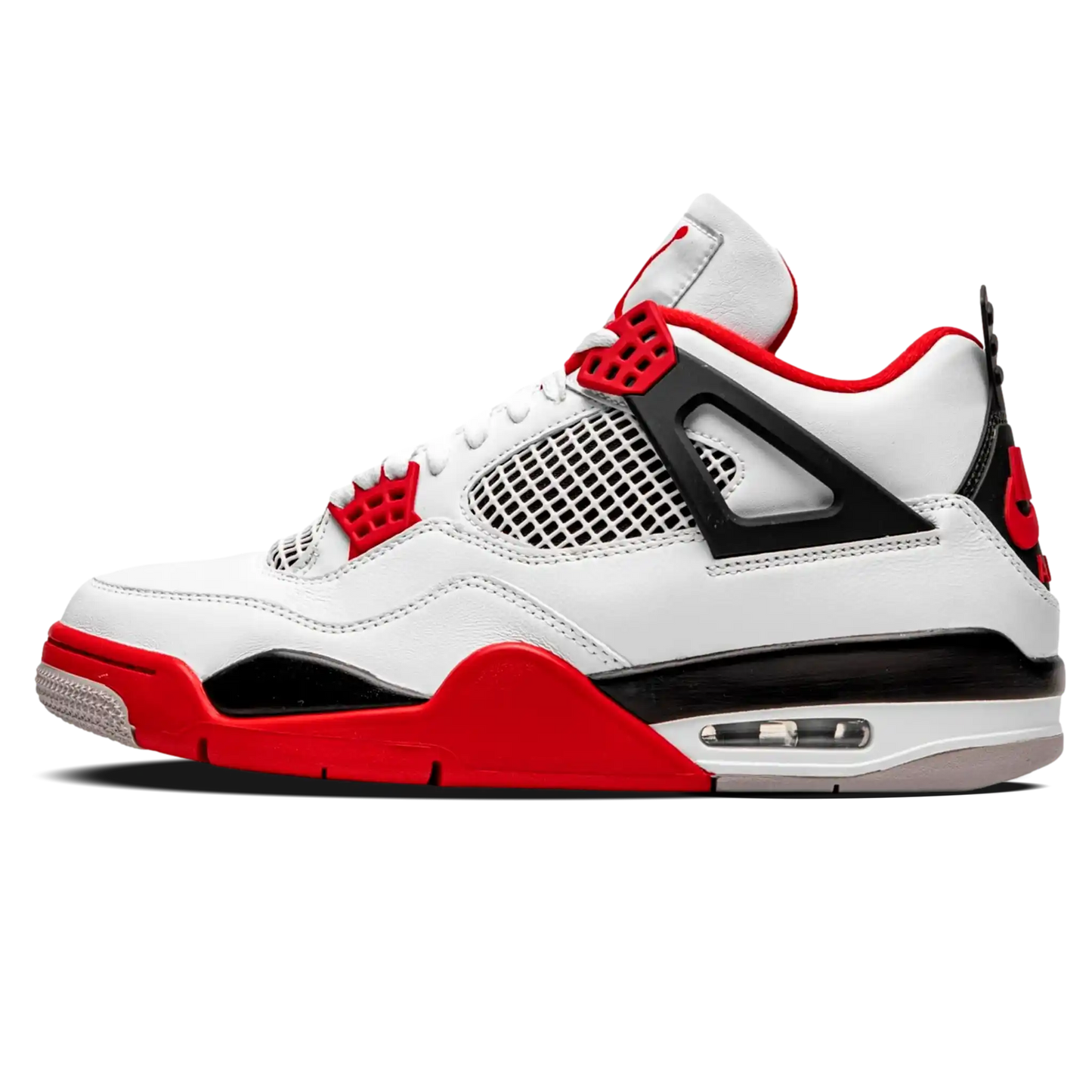 Tênis Air Jordan 4 "Fire Red" Branco / Vermelho - DC7770-160