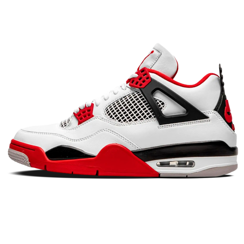 Tênis Air Jordan 4 "Fire Red" Branco / Vermelho - DC7770-160