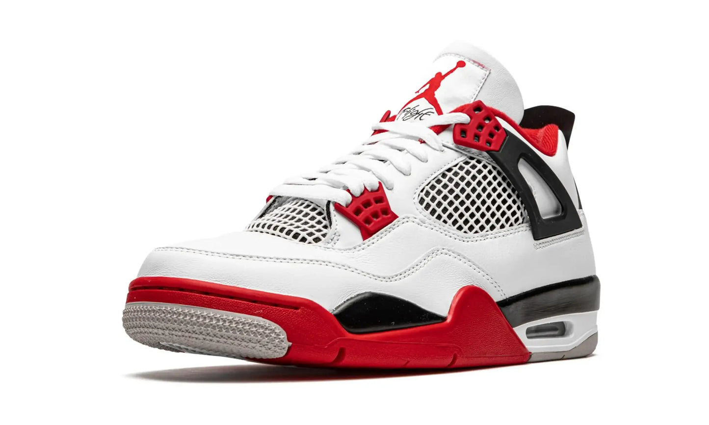 Tênis Air Jordan 4 "Fire Red" Branco / Vermelho - DC7770-160