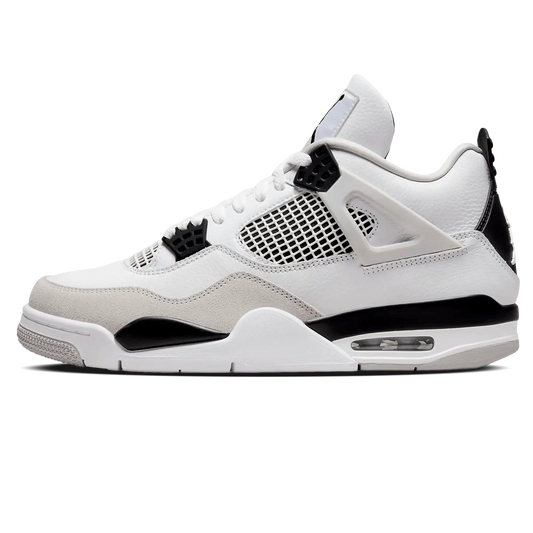 Tênis Air jordan 4 "Military Black" Branco / Preto - DH6927-111