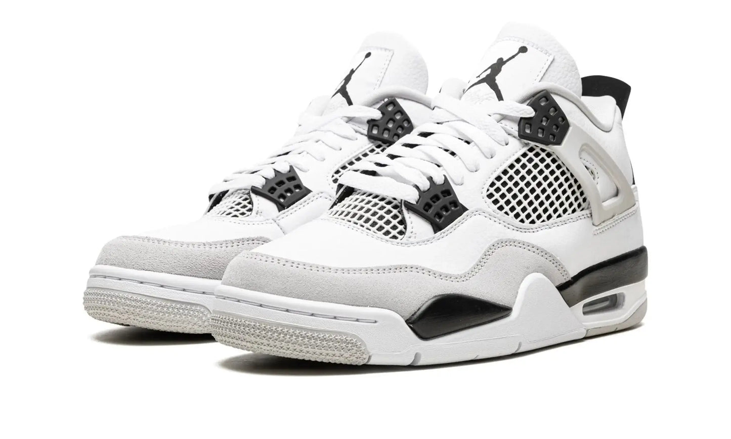 Tênis Air jordan 4 "Military Black" Branco / Preto - DH6927-111