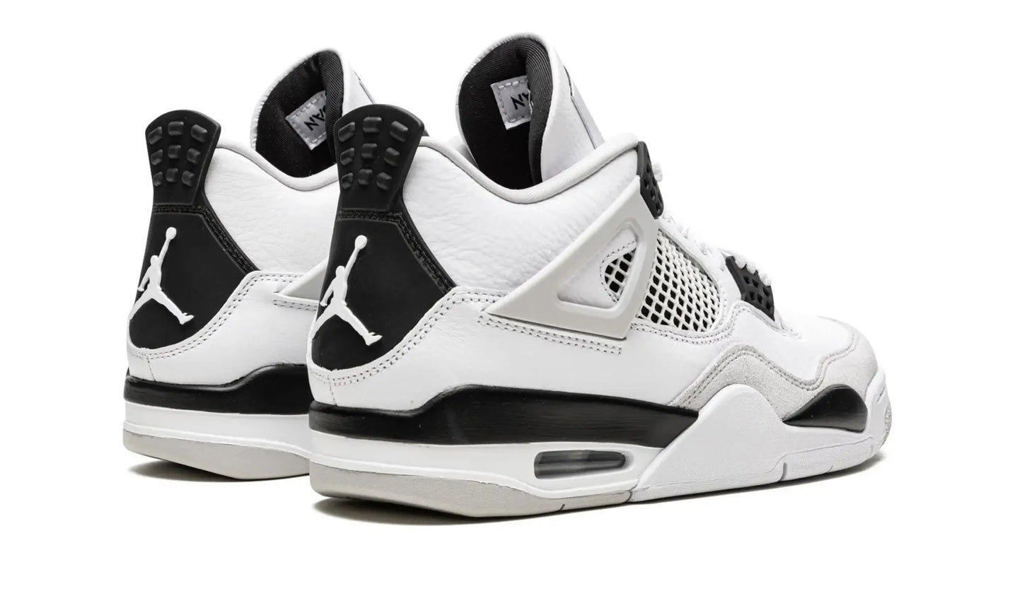 Tênis Air jordan 4 "Military Black" Branco / Preto - DH6927-111