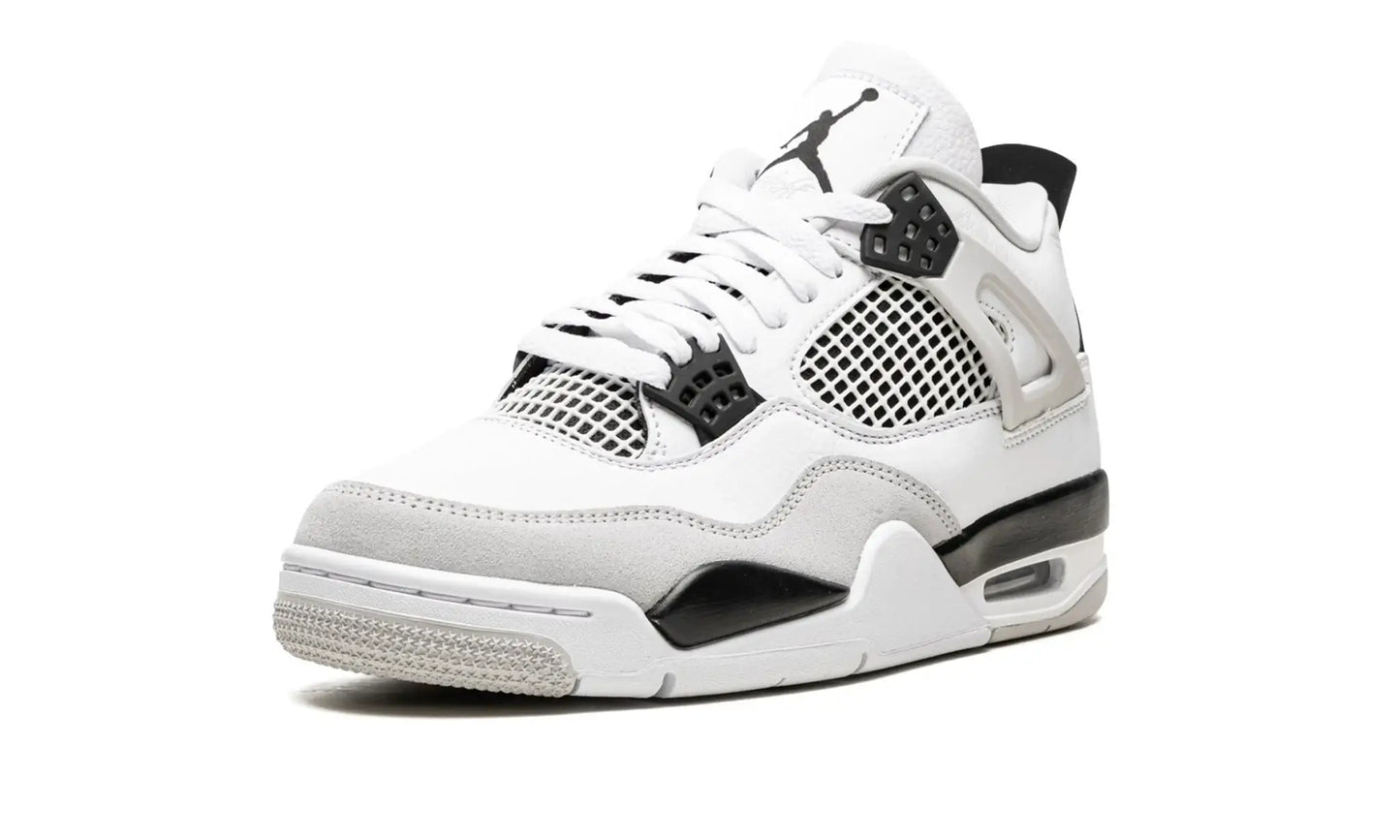 Tênis Air jordan 4 "Military Black" Branco / Preto - DH6927-111