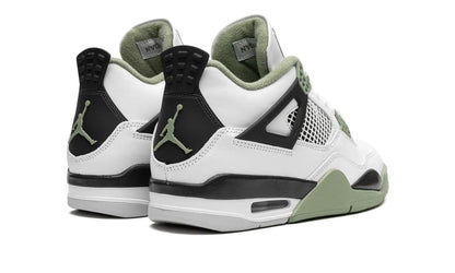 Tênis Air jordan 4 "Seafoam Oil Green" Branco / Verde - AQ9129-103