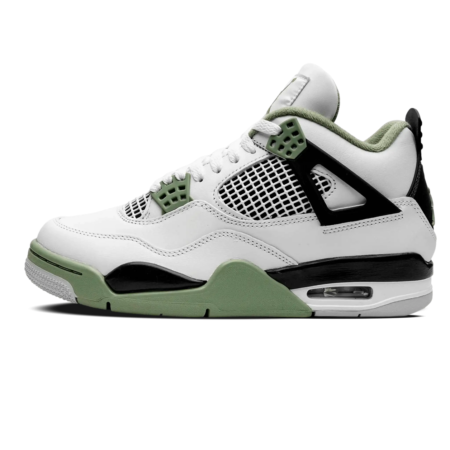 Tênis Air jordan 4 "Seafoam Oil Green" Branco / Verde - AQ9129-103
