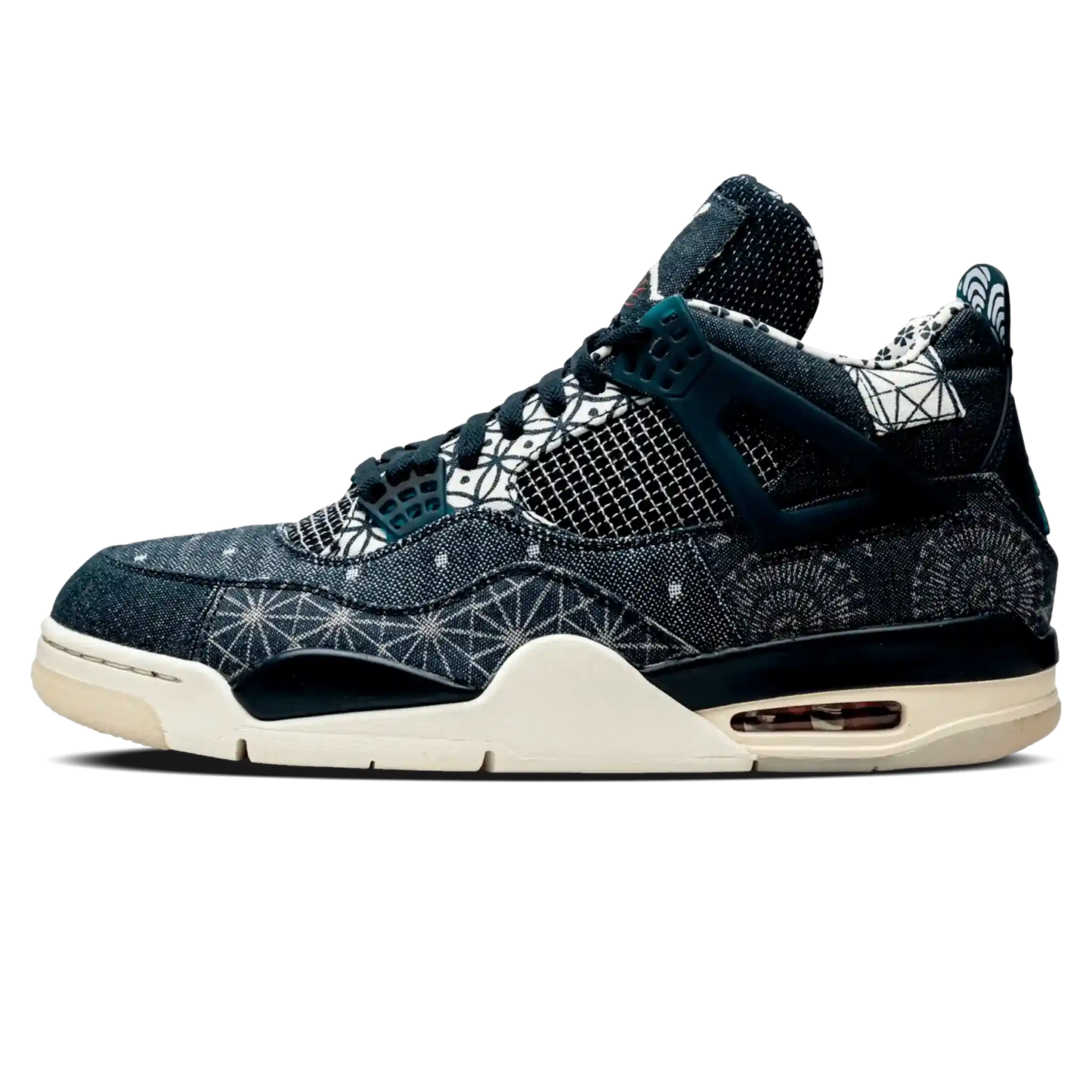 Tênis Air Jordan 4 "Sashiko" Denim / Azul - CW0898-400