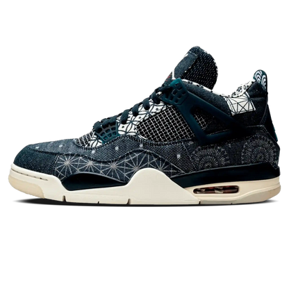 Tênis Air Jordan 4 "Sashiko" Denim / Azul - CW0898-400