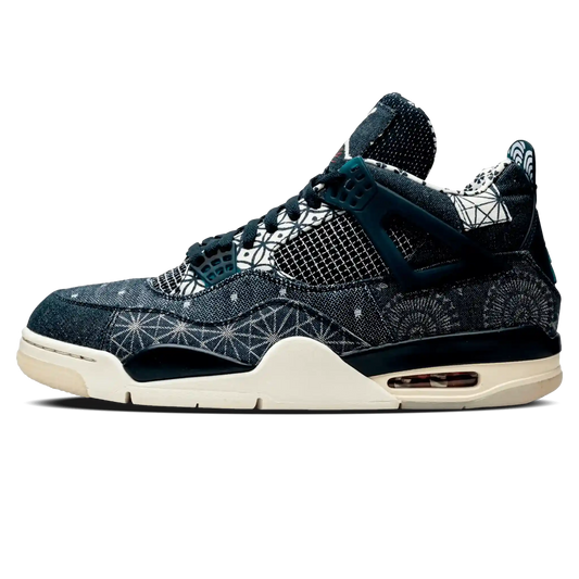 Tênis Air Jordan 4 "Sashiko" Denim / Azul - CW0898-400