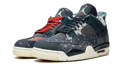 Tênis Air Jordan 4 "Sashiko" Denim / Azul - CW0898-400