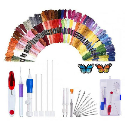 Kit de Agulhas Mágicas Para Bordado Russo + Apostila Para Iniciantes