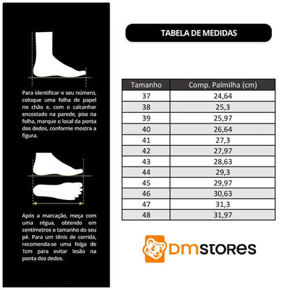 Kit ComfortWalk – Sapatênis Ortopédico + Chinelo Massageador MASCULINO - CALÇADOS - KIT ORTOPÉDICO Dm Stores 