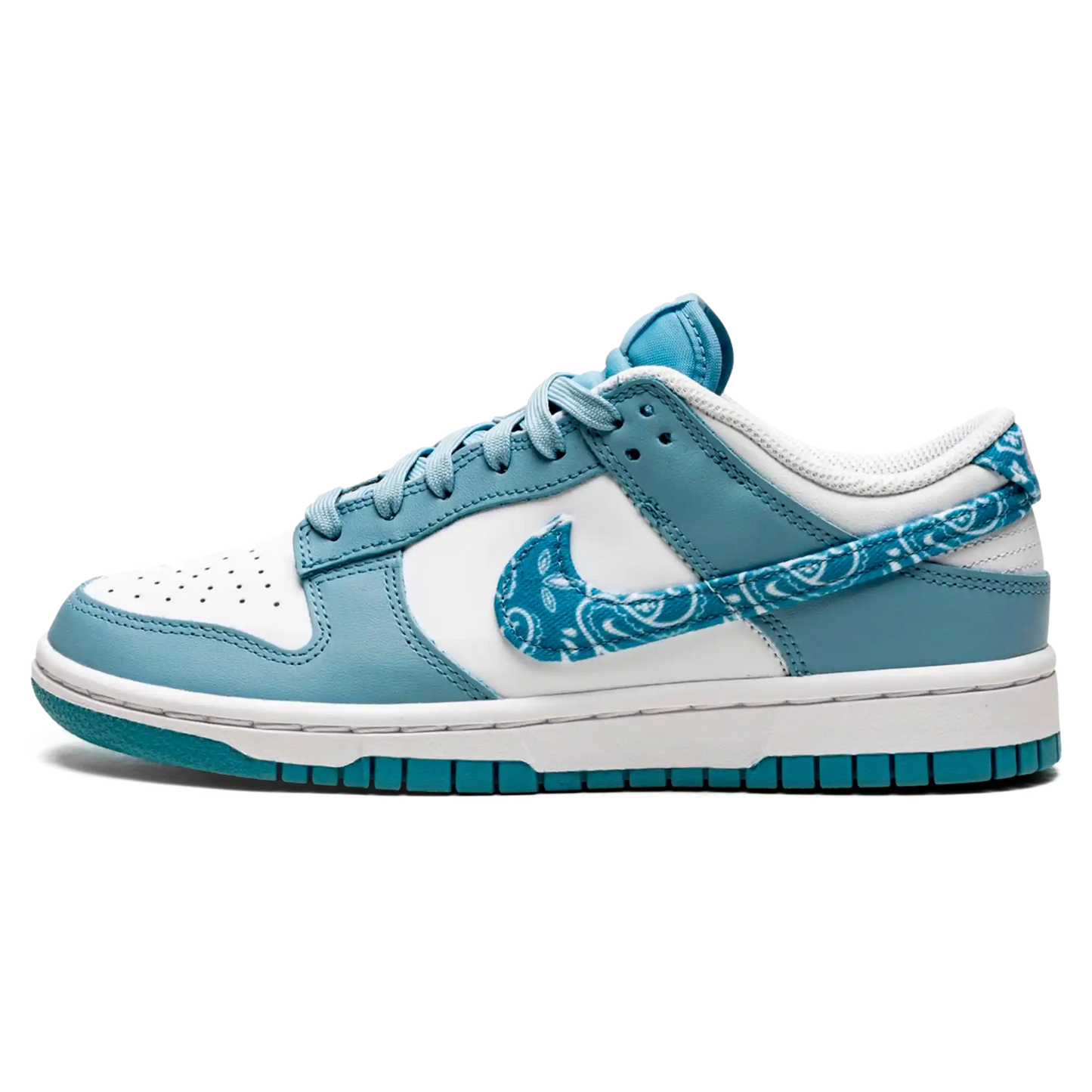Tênis Nike Dunk Low Feminino "Blue Paisley" Azul / Branco - DH4401-101
