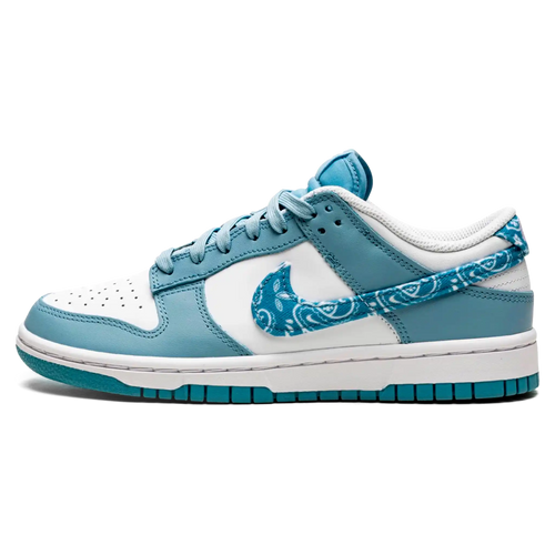 Tênis Nike Dunk Low Feminino "Blue Paisley" Azul / Branco - DH4401-101