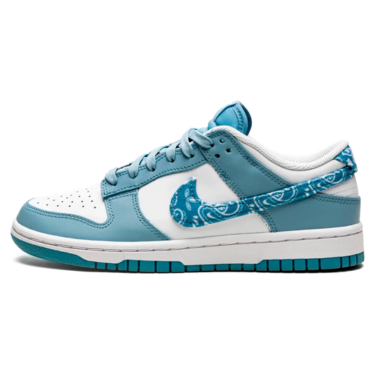 Tênis Nike Dunk Low Feminino "Blue Paisley" Azul / Branco - DH4401-101