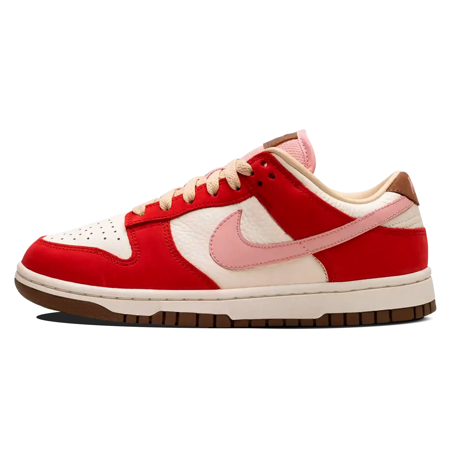 Tênis Nike Dunk Low Feminino "Bacon" Vermelho / Rosa - FB7910-600