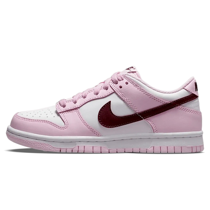 Tênis Nike Dunk Low Feminino "Pink Red Foam White" Rosa - CW1590-601