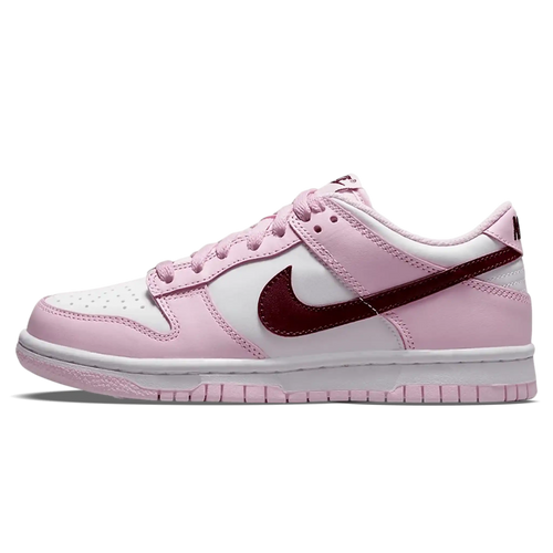 Tênis Nike Dunk Low Feminino "Pink Red Foam White" Rosa - CW1590-601