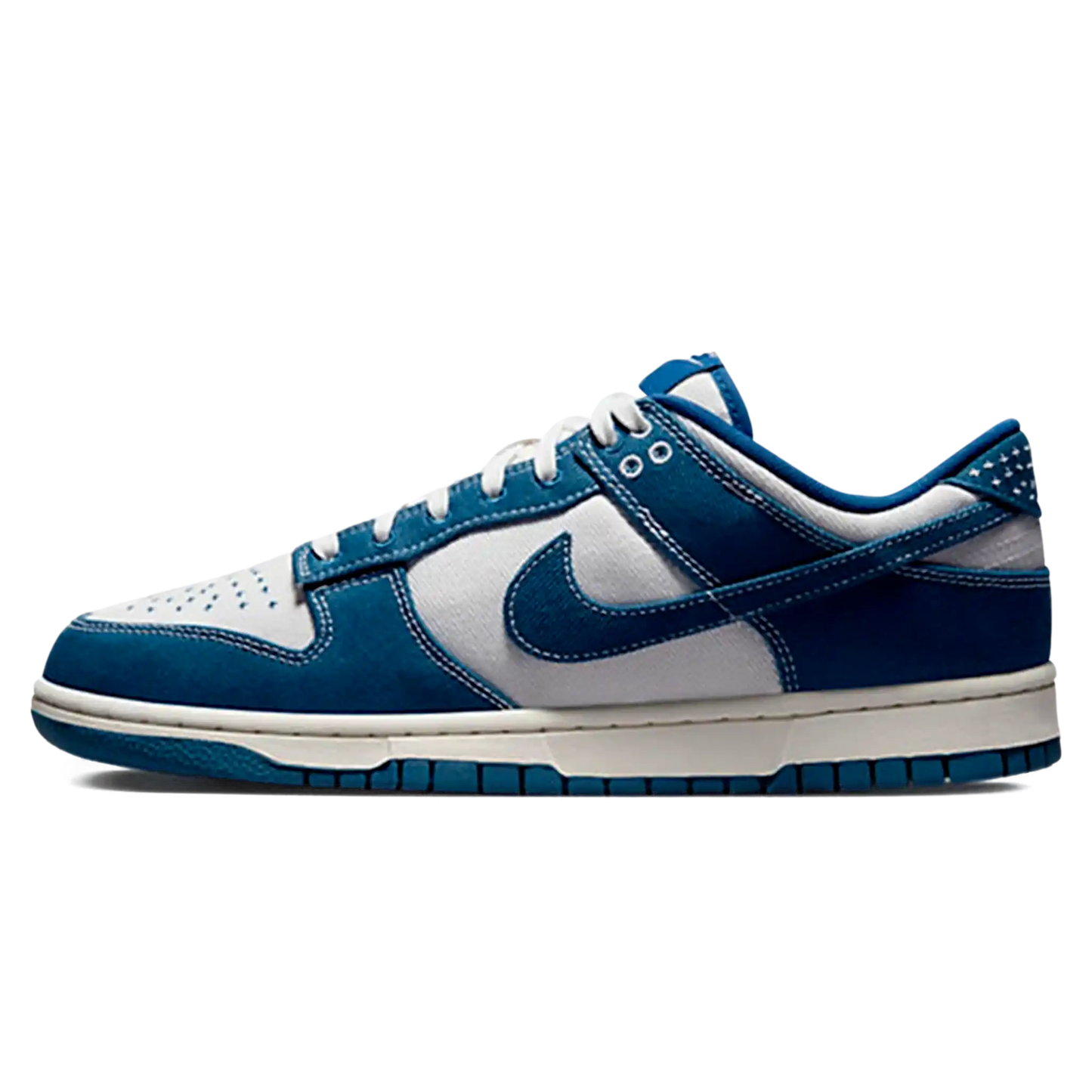 Tênis Nike Dunk Low "Sashiko industrial Blue" Azul - DV0834-101