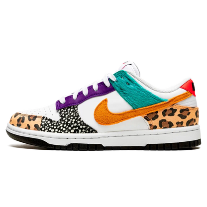 Tênis Nike Dunk Low Feminino "Animal Print" Colorido - DN3866-100