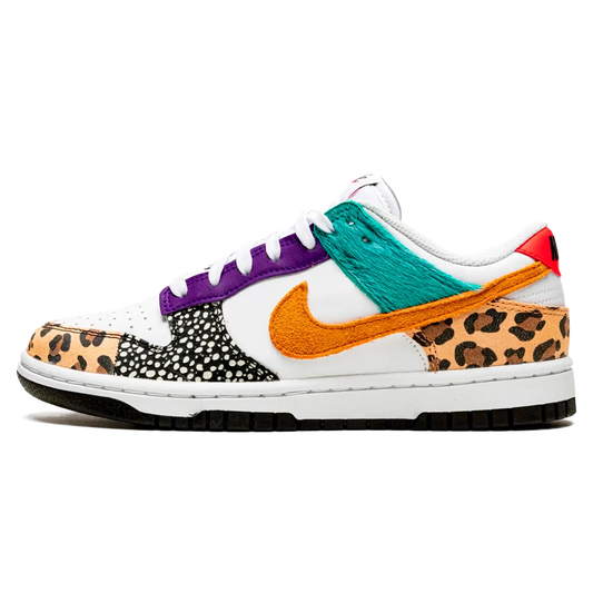 Tênis Nike Dunk Low Feminino "Animal Print" Colorido - DN3866-100