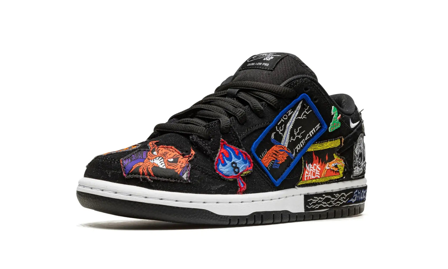 Tênis Nike Dunk Low SB "Neckface" Preto - DQ4488-001