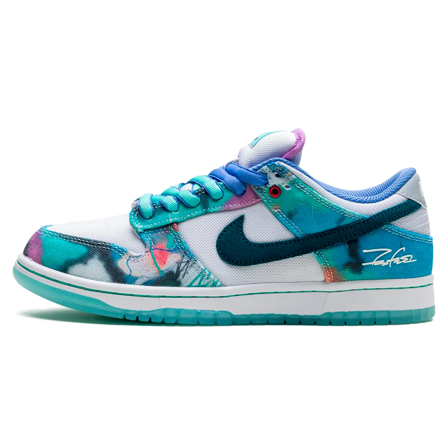 Tênis Nike Dunk Low SB x Futura "Bleached Aqua" Azul - HF6061-400