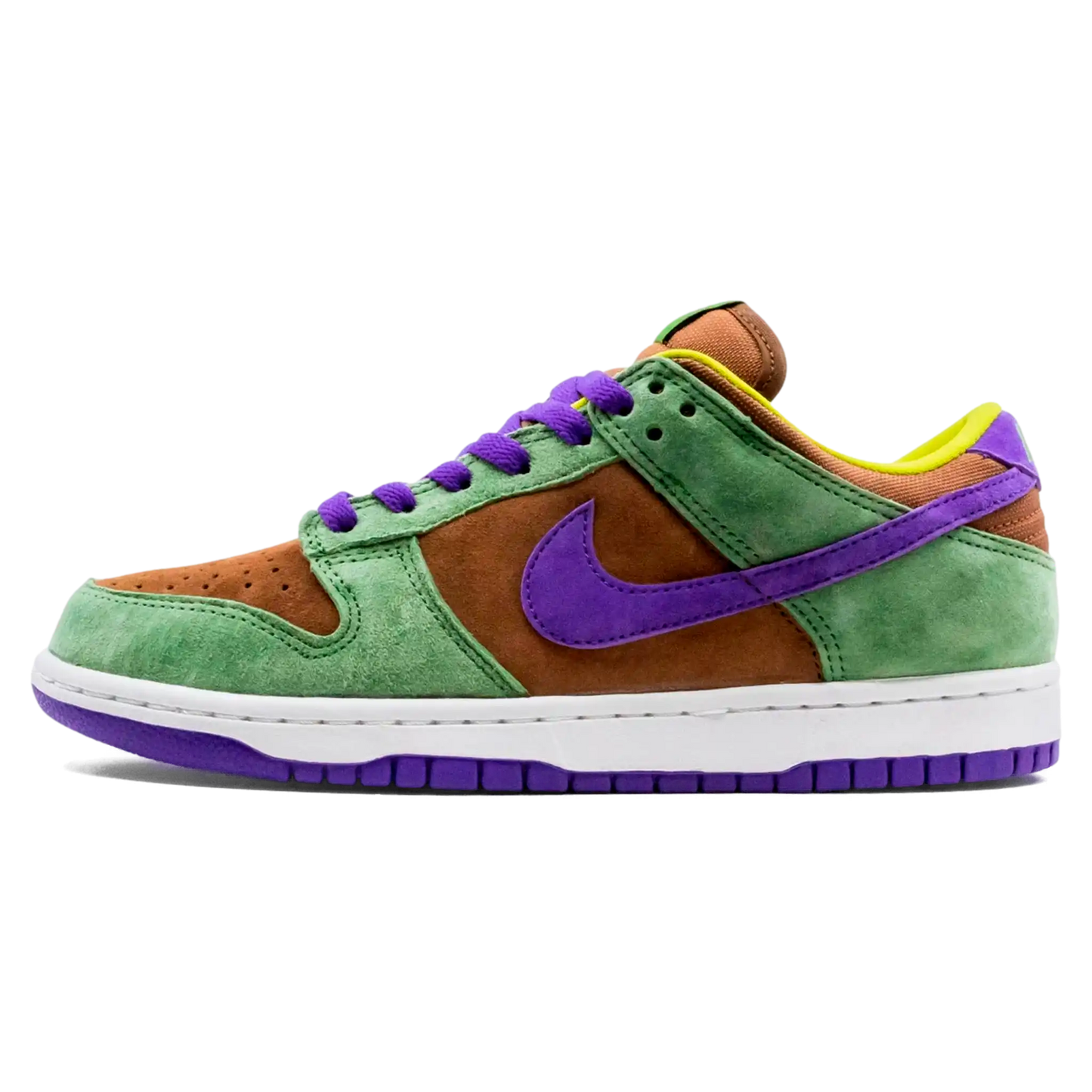 Tênis Nike Dunk Low "Veneer" Verde / Roxo - DA1469-200