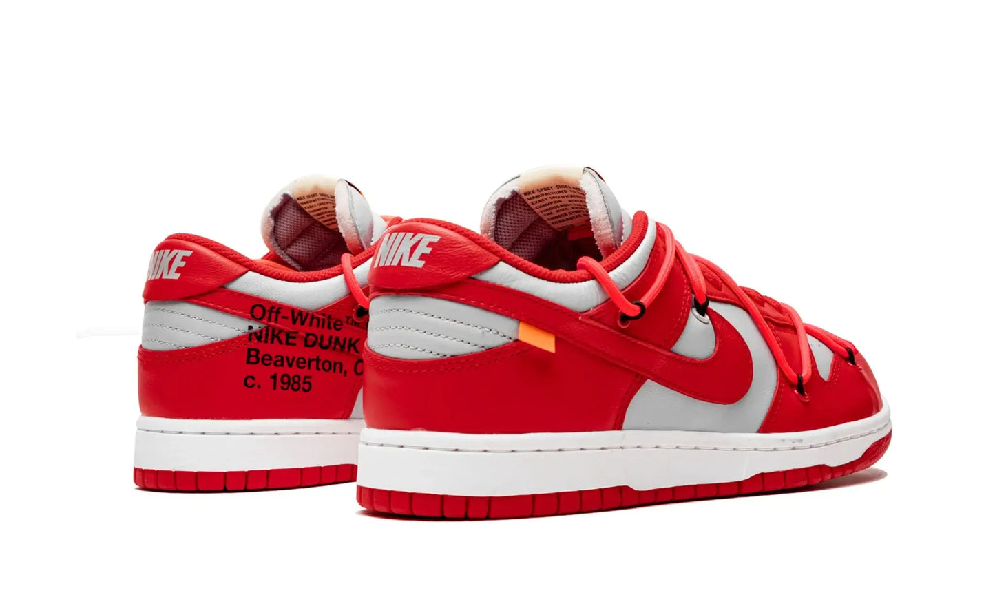 Tênis Nike Dunk Low x Off-White "University Red" Vermelho - CT0856-600
