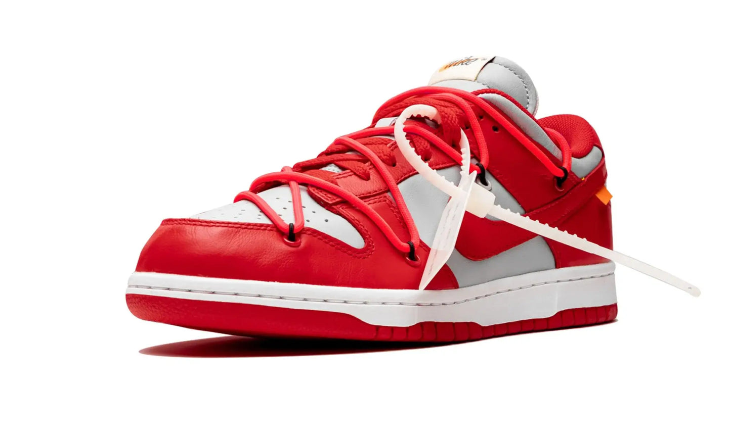 Tênis Nike Dunk Low x Off-White "University Red" Vermelho - CT0856-600