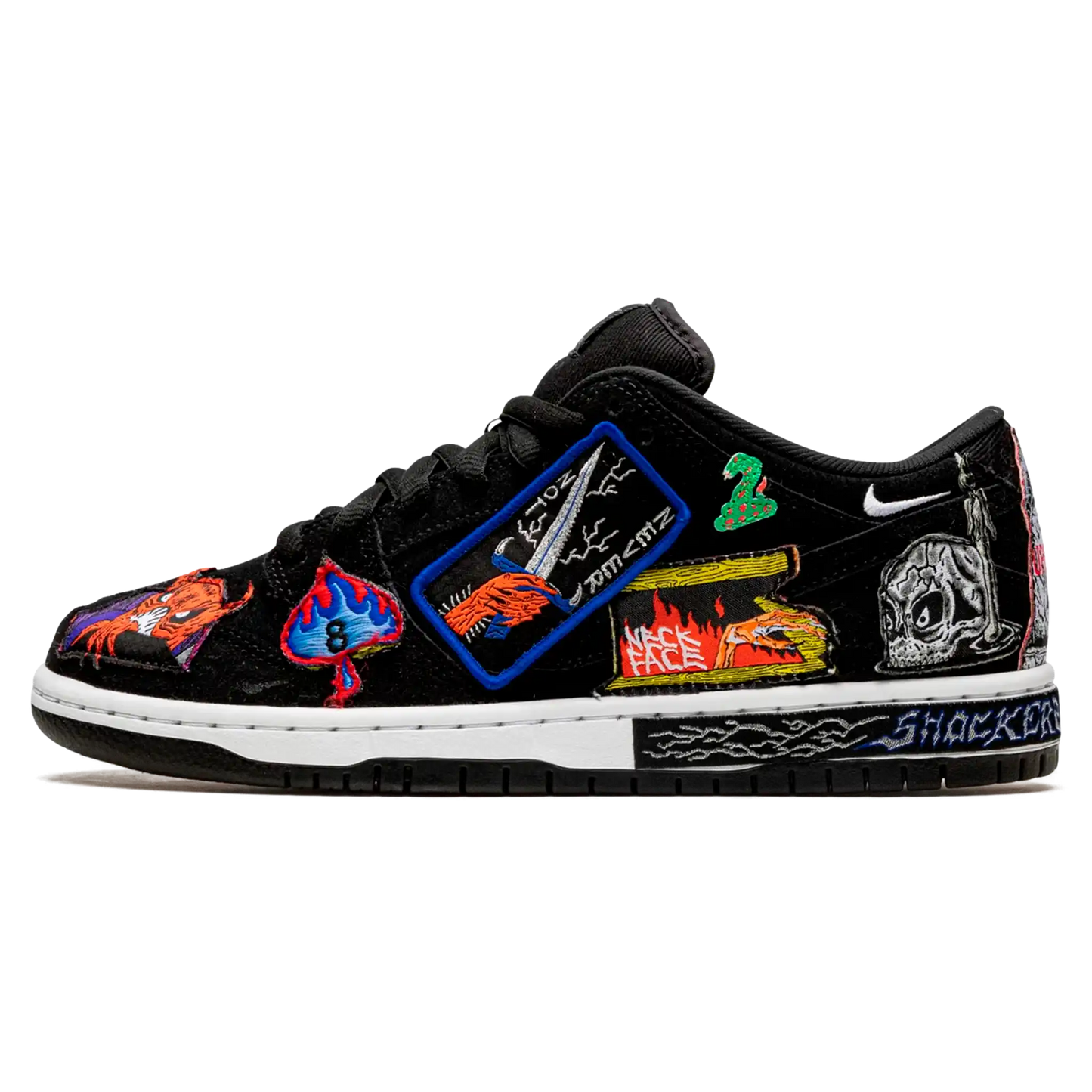 Tênis Nike Dunk Low SB "Neckface" Preto - DQ4488-001