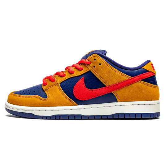 Tênis Nike Dunk Low SB "Papa Bear" Marrom / Azul - BQ6817-700