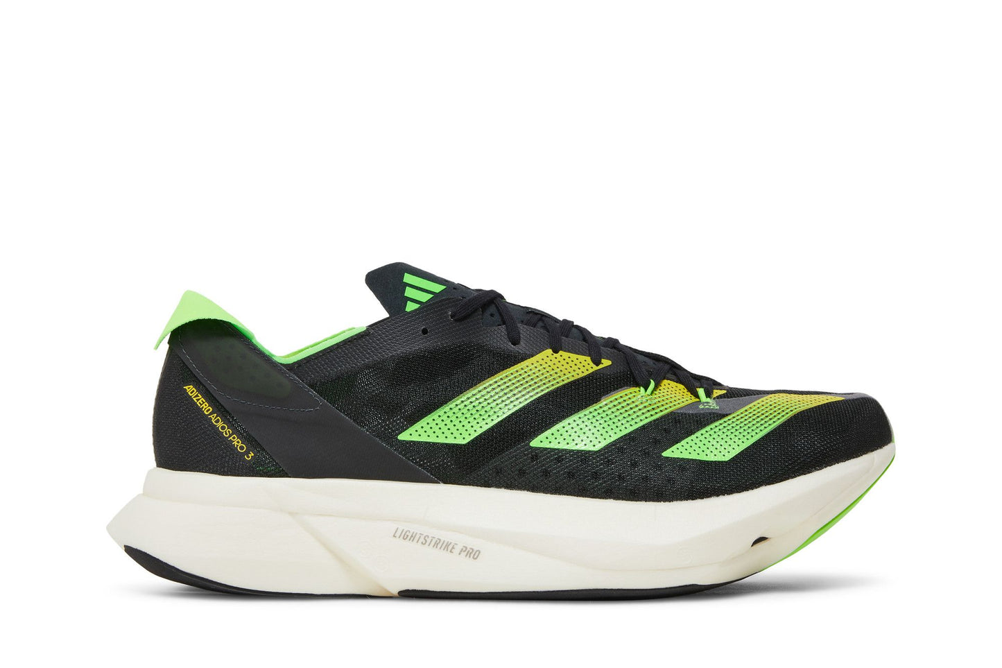 Tênis Adidas Adizero Adios Pro 3 'Core Black Solar Green' - GX6251