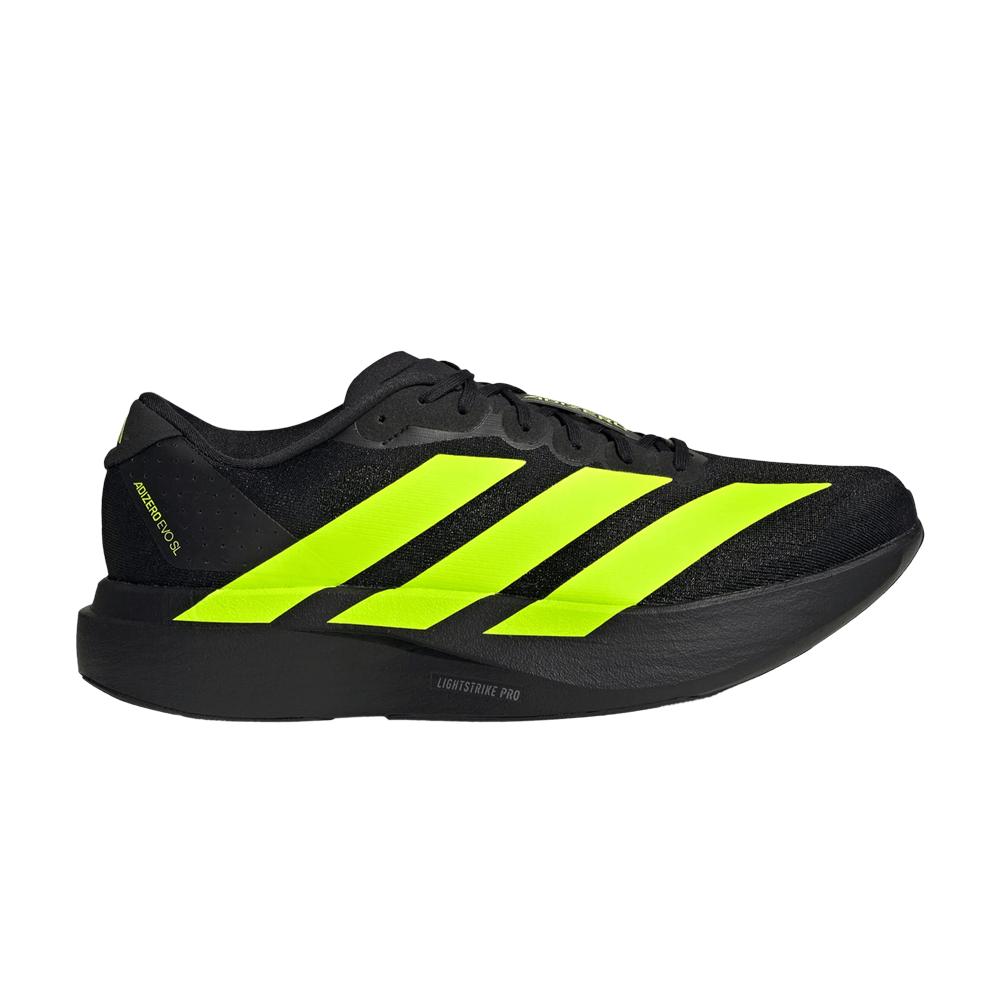 Tênis Adidas Adizero Evo SL 'Black Lucid Lemon' - JR3420