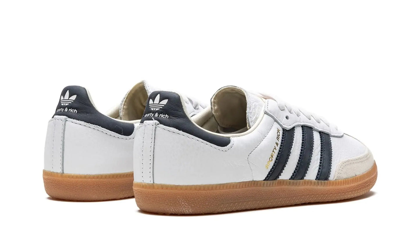 Tênis Adidas Samba OG x Sporty & Rich "Cloud White" - HP3354